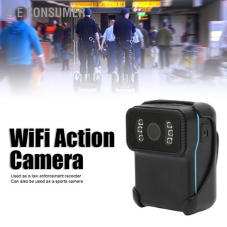 ELE Consumer กล้องวิดีโอ Action Camera HD 25fps Night Vision WiFi สำหรับตรวจสอบความปลอดภัย บันทึกการเรียนรู้