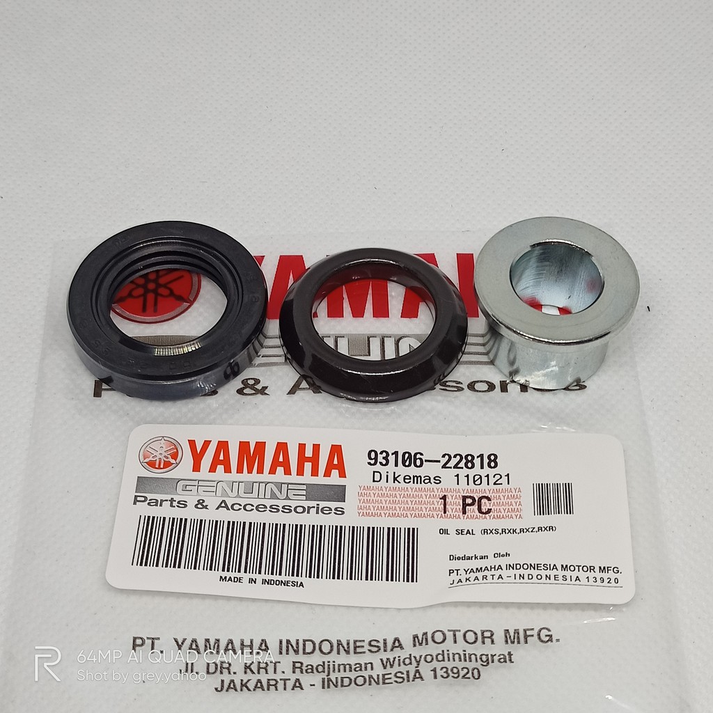 ซีลน้ํามัน Yamaha RXZ ซีลกันฝุ่นและบุชริม Depan Blah Kanan (90387-151M3/3KA-F5118-00/93106-22818)