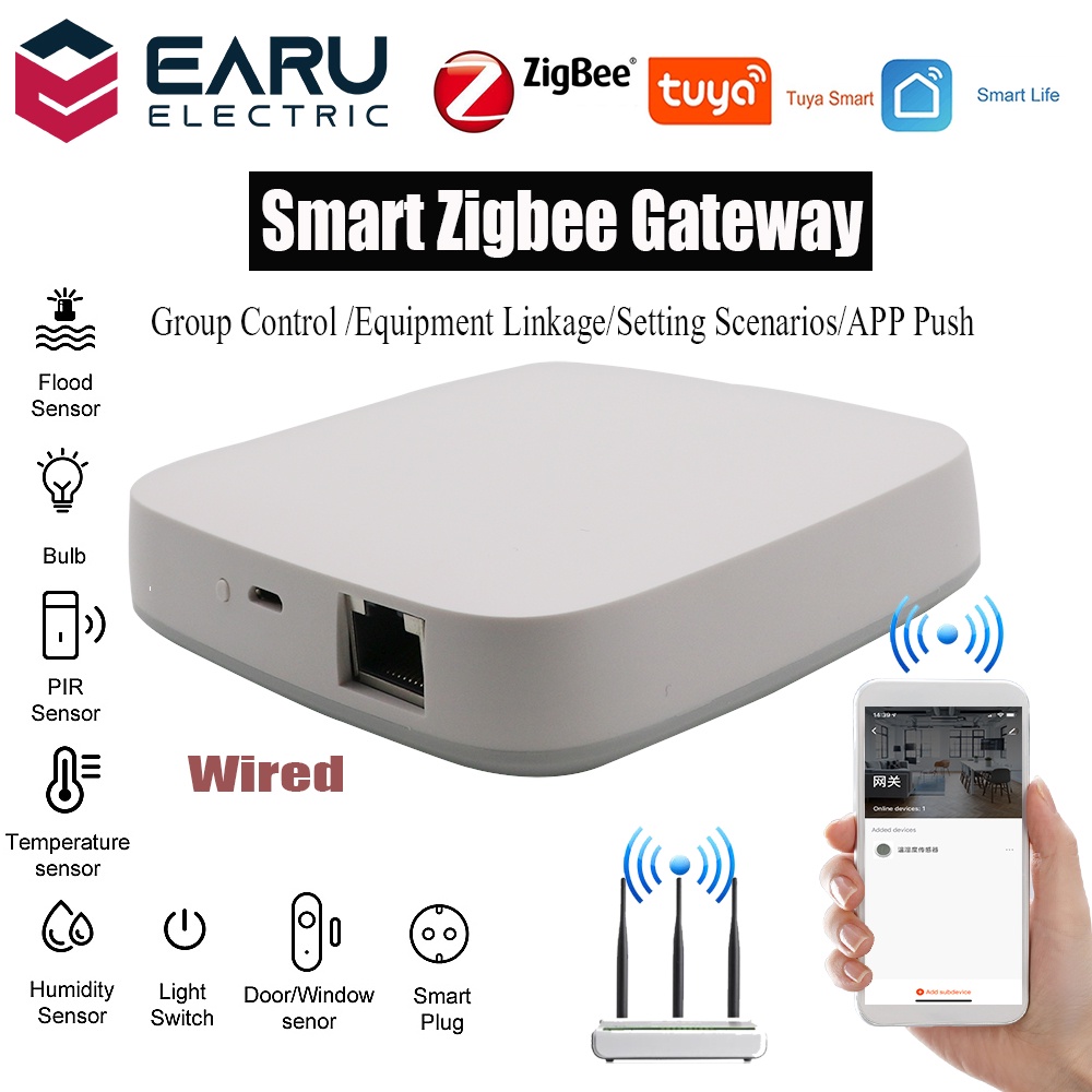 Tuya Zigbee Bridge Smart Home Gateway Hub