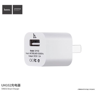 หัวชาร์จ Hoco UH102 ของแท้100% 1 USB 1แอมป์ หัวเหลี่ยม สำหรับ หัวip /แอนดรอยด์ / อุปกรณ์ไฟฟ้าขนาดเล็กทั่วไป