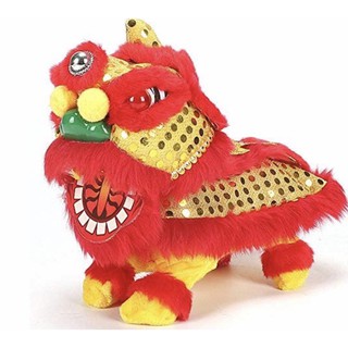 สิงโต้เต้นมีเสียงมีไฟขยับได้ Fortune lion dance