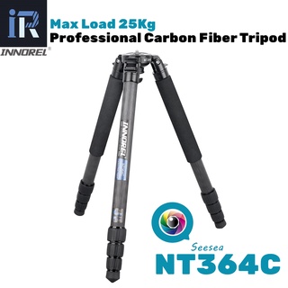 INNOREL NT364C Professional คาร์บอนไฟเบอร์ชามขาตั้งกล้องสำหรับกล้อง DSLR กล้องวิดีโอ Heavy Duty 25 กก.โหลดสูงสุด Birdwatching ขาตั้งกล้...