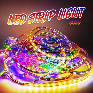 10m ตกแต่งกลางแจ้งได้ กันน้ำ ทนทานต่อแดดLED strip light 220V ไฟเส้น ไฟตกแต่งห้อง ตกแต่งรถ ไฟประดับห้อง