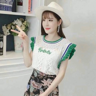 เสื้อแขนกุด ลูกไม้