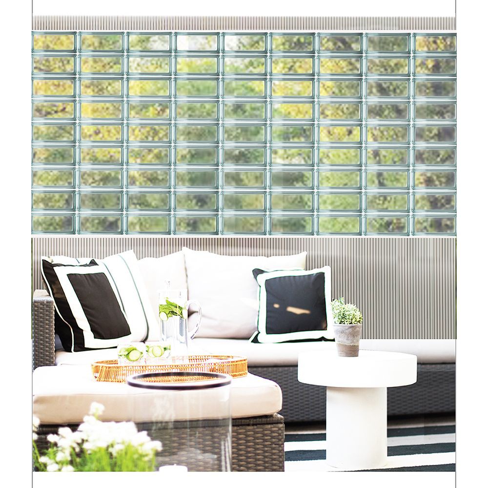 Glass block GLASS BLOCK CHANGKAEW FLEMISH 19X9X8CM WHITE Glass block