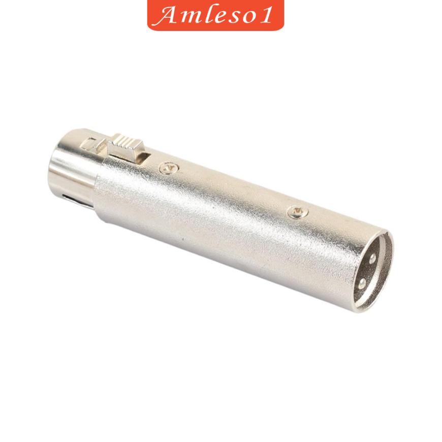 ( Amleso1 ) 3 Pin Xlr Audio Video Male To Female อะแดปเตอร์เชื่อมต่อสายเคเบิ้ล