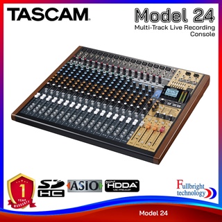 Tascam Model 24 มิกเซอร์สำหรับงานบันทึกเสียง 24-channel Multitrack Recorder/22-channel Analog Mixer รับประกันศูนย์ไทย 1 ปี