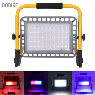 Oobike โคมไฟ Led Ip66 100W ปลั๊ก Us 100‐240V กันน้ํา ชาร์จได้ สําหรับกลางแจ้ง