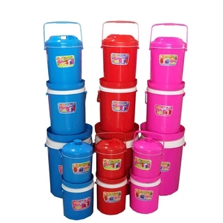 Deli Cookware กระติกน้ำแข็งพกพา (กลม) ขนาด 5 / 7 / 11 / 15 ลิตร กระติกน้ำ (มี 3 สี) คละสี