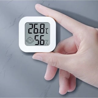 เทอร์โมมิเตอร์มินิ เครื่องวัดความชื้น hygrometer จอ LCD ขนาดเล็ก ดิจิตอล สำหรับ Home/Office/เรือนกระจก แม่นยำสูง