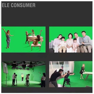 ELE Consumer พื้นหลังการถ่ายภาพฉากหลังหน้าจอสีเขียวขนาด 2x3 เมตรสำหรับการถ่ายภาพสตรีมมิ่งวิดีโอสด