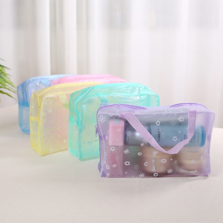 [CENTER 18] TRANSPARKENT WATERPROOF COSMETIC BAG COSMETIC POUCH / WATERPROOF MULTIPURPOSE COSMETIC B