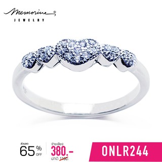 Memorine Jewelry แหวนเงินแท้ 925 ฝังเพชรสวิส (CZ) : ONLR244