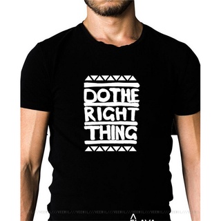 แขนสั้นcrew neckขายดี เสื้อยืด พิมพ์ลาย Do The Right Thing สไตล์ฮิปฮอป สตรีท ทรงหลวม สําหรับผู้ชาย IEnecm84HIpilb95S-XXX