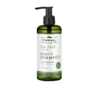 Plantnery Tea Tree Purify Shampoo 300 ml แชมพูสูตรช่วยลดปัญหาสิวตามไรผม และบริเวณกรอบหน้า