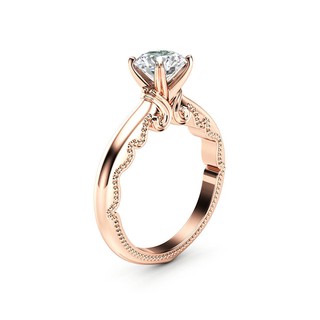 14 K Rose Gold เครื่องประดับหรูหรายุโรปและอเมริกาสร้างสรรค์เพชรชุดข้อเสนอแหวน de2-3803