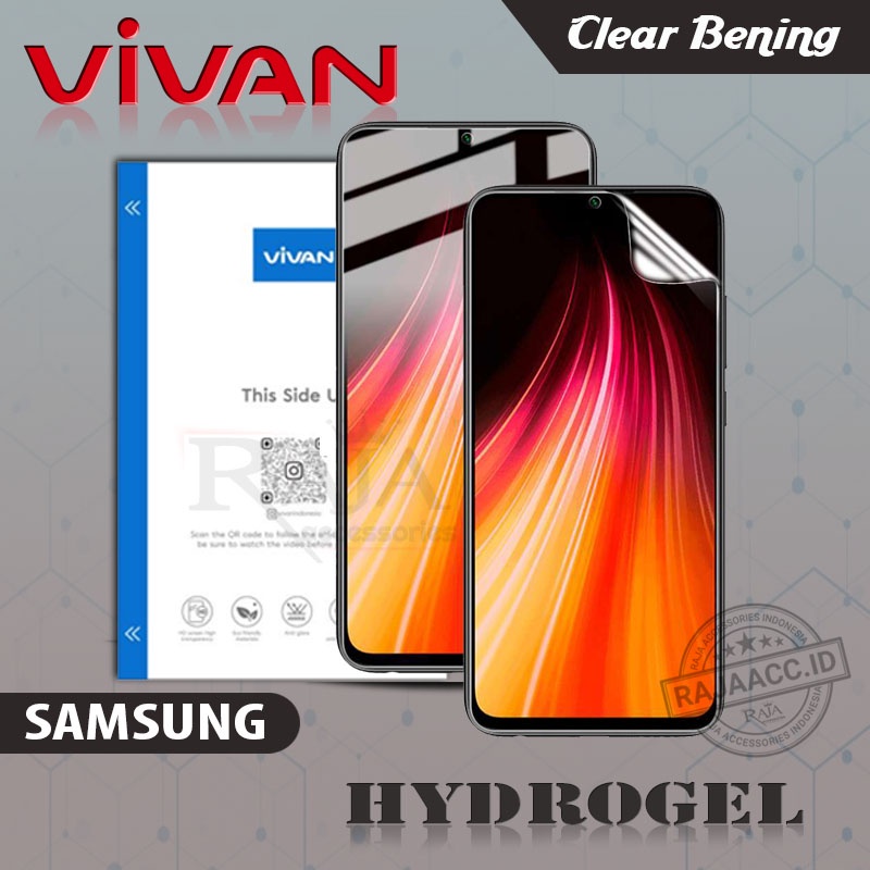 Vivan Hydrogel Clear Samsung S9 S9+ S8 S8+ S7 S7 Edge S6 S6 Edge S6 Edge+ - Hydrogel Samsung S9 S9+ 