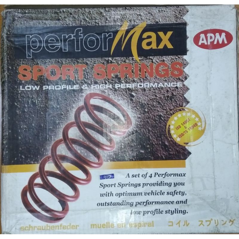 SAVVY BT2 SPORT COIL SPRING(PCS-3312)- 1 กล่อง/4 ชิ้น