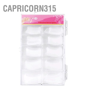 Capricorn315 แม่พิมพ์ต่อเล็บเจล แบบใส Diy 100 ชิ้น