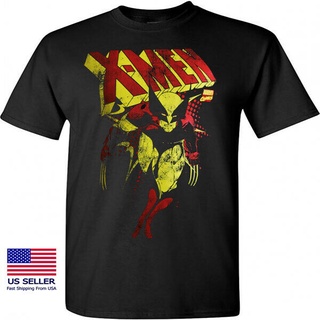 เสื้อแฟชั่นผญ sexy - การ์ตูนสไตล์วินเทจมาใหม่ X-Men วูล์ฟเวอรีนความทุกข์ Marvel เวนเจอร์สบุรุษเสื้อ