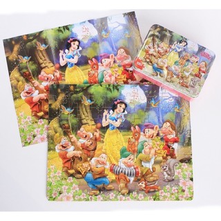 จิ๊กซอว์ลายการ์ตูน 60 ชิ้นพร้อมกล่องเหล็ก