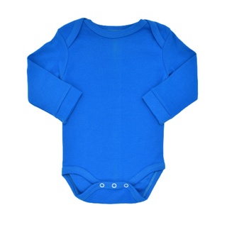 Leeya AT5 บอดี้สูทเด็ก 0 ถึง 12 เดือน แขนยาว สีพื้น บอดี้สูทเด็ก Minimal 100% Rib Cotton Baby Bodysuit Plain Color