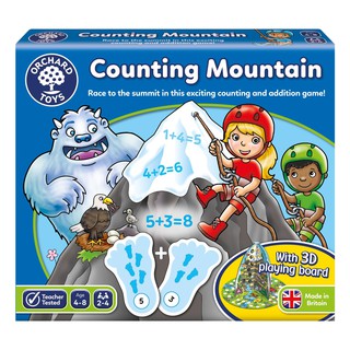 ORCHARD TOYS, Counting Mountain บอร์ดเกมส์เด็ก ฝึกทักษะบวก ลบ เลข ลิขสิทธิ์แท้ นำเข้าจากอังกฤษ ของเล่น 4-8 ปี