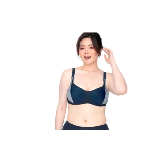 Sgarlet by wacoal เสื้อชั้นในไร้โครง กระชับ ใส่สบาย Active Bra Ver.2 สีน้ำเงิน/สีดำ MB1515