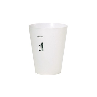 ถังขยะกลม 4.5 ลิตรDKWHH-202P/6ขาวใส ถังขยะ Round waste bin 4.5 liters DKWHH-202P/6 white