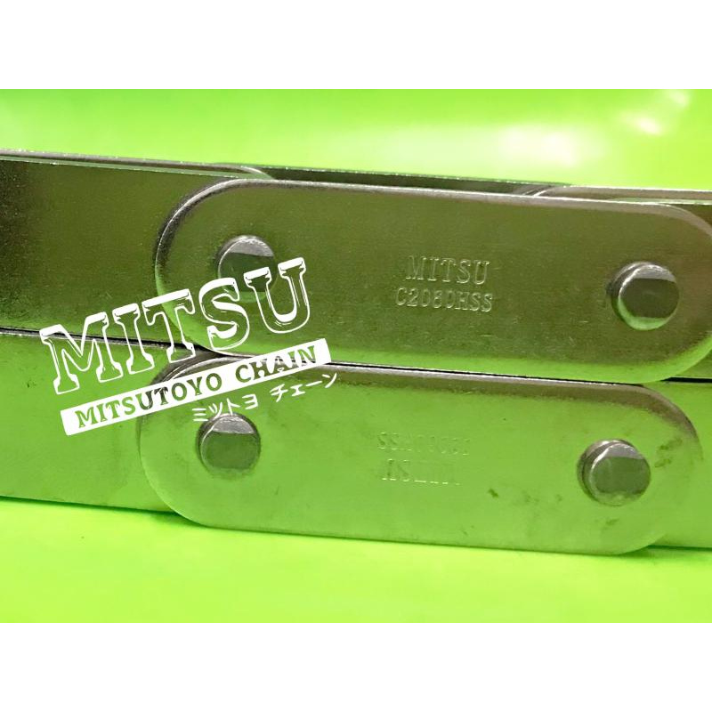 MITSU โซ่มิตซู C2102H, RF2100H(R) CONVEYOR CHAIN (JAPAN)  /1กล่อง =10ฟุต