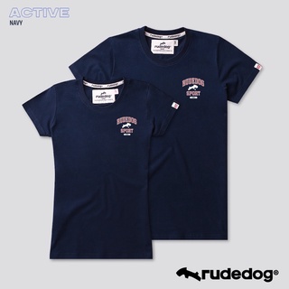 rudedog เสื้อยืด แขนสั้น รุ่น Active ใหม่ล่าสุด ผลิตทั้งหญิงชาย ของแท้