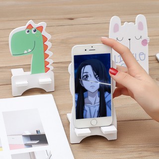 ไม้น่ารักการ์ตูนโทรศัพท์มือถือที่นั่งขี้เกียจถือโทรศัพท์มือถือ Mobile phone holder