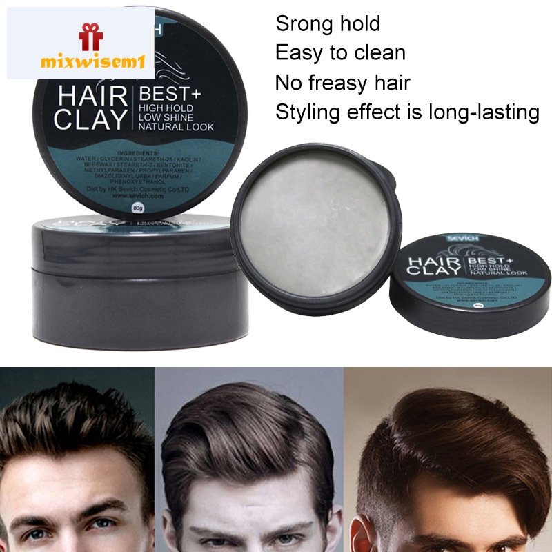 M⌒ 80g Hair Styling Clay Gel for Men Strong Hold Hairstyles Matte Finished  Molding Cream | Shopee Thailand