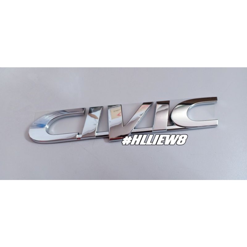 [ hlliew8 ] Honda Civic 1996 ~ 1999 EJ EK S03 S04 S21 " CIVIC " Emblem