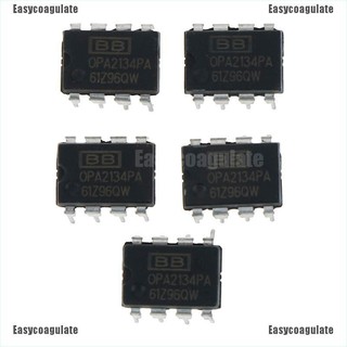 5 ชิ้น op amp ic bb/ti dip - 8 opa 2134pa opa2134 รองเท้าผ้าใบลําลองคุณภาพสูง 100%