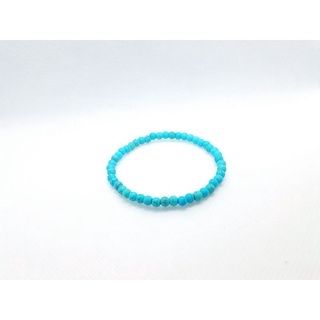 สร้อยหินเทอร์ควอยส์ (Turquoise) หินแท้ 2มิล หินความเจริญรุ่งเรื่องมั่งคั่งและความร่ำรวย