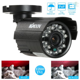 kkmoon 1200 tvl กล้องวงจรปิด cctv 24 ir night vision 1/3   cmos ir - cut กันน้ําได้