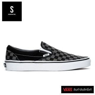 Vans Classic Slip On Checkerboard Pewter รองเท้าผ้าใบแบบแวนส์ แบบสวม