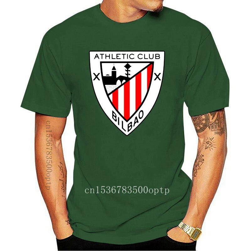 เสื้อยืด Athletic Club Bilbao Los Leones สเปน La Liga ฟุตบอลฟุตบอลสีดําใหม่ Tops Tees