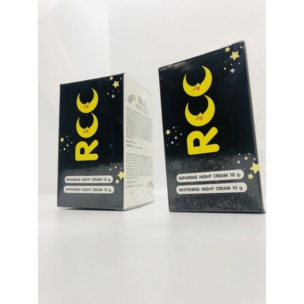ครีม RCC REPAIRING NIGHT CREAM 10g.&WHITENING NIGHT CREAM 10g.