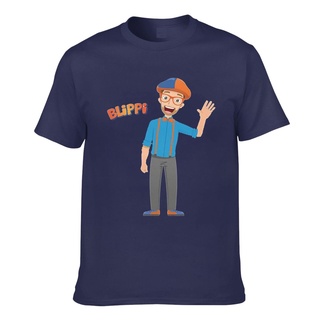 เสื้อยืดแขนสั้น พิมพ์ลาย Dibujos Animados Blippi สําหรับผู้ชาย