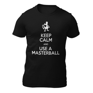 ขายดี!ขายดี เสื้อยืดลําลอง แขนสั้น พิมพ์ลาย keep calm mewtwo master ball GCpcbc18MNimng75 สไตล์คลาสสิกS-5XL