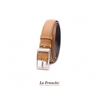 La Franche - Lady set เข็มขัดหนังวัวแท้ พร้อมหัวเข็มขัดนิกเกิ้ล #1L0008