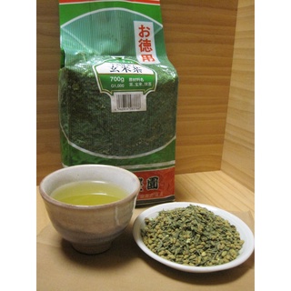 GENMAICHA 700g, Tea mixed with Roasted Brown Rice &amp; Powdered Green Tea (Matcha), ชาเขียวผสมข้าวชาผสม 700 กรัม (ผสมชาอย่างรวดเร็ว) (ผลิตในญี่ปุ่น)