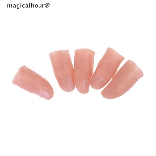 magicalhour 5Pcs Fake Soft Thumb Tip Finger Close Up Stage Magic Trick Wholesale new