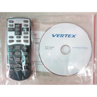 รีโมท เครื่อง vertex D1320 พร้อมแผ่น CD ของใหม่