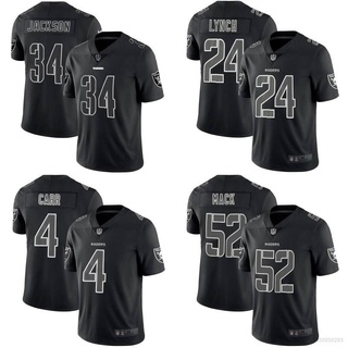 เสื้อกีฬาแขนสั้น ลายทีมชาติฟุตบอล ACE Las Vegas Raiders NFL สีน้ําตาล