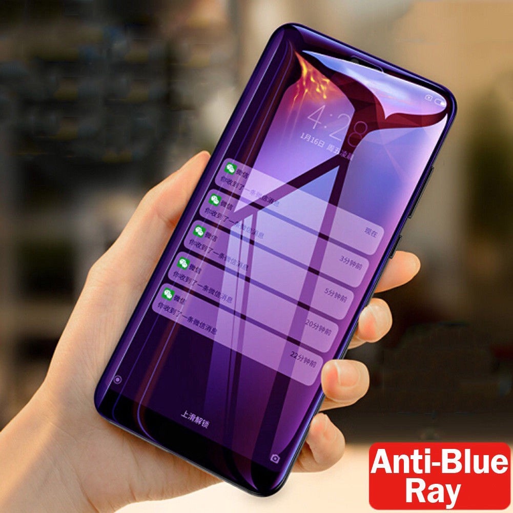 ฟิล์มกระจกนิรภัยกันรอยหน้าจอกันแสงสีฟ้าสําหรับ Huawei P20 P30 Lite P40 Nova 5I 7I 7 Se Y7A Y7P Y6P Y
