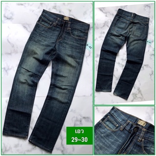 R#42👖กางเกงยีนส์ผู้ชาย 🌿GAP ขากระบอกเล็ก สียีนส์ฟอก ผ้ายืดเนื้อนุ่มๆ  ➡️แบรนด์เนมแท้มือสองญี่ปุ่น สภาพใหม่