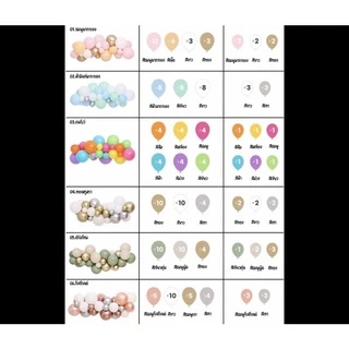 🍭ร้านไทย ส่งด่วน เซ็ทคุ้มในคุ้ม เซ็ทลูกโป่ง30ใบ แถมฟรีสายทำซุ้มและเจลกาวค่า
